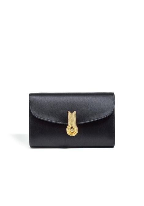 Clutch queen mid con finitura satinata in nero Amato Daniele - donna AMATO DANIELE | 877864ARASONR